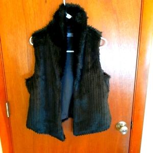 Faux fur vest